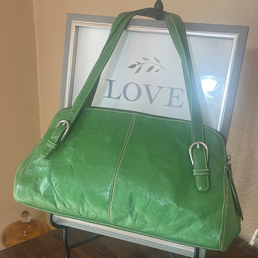 Franco Sarto Green Leather Women's Bag